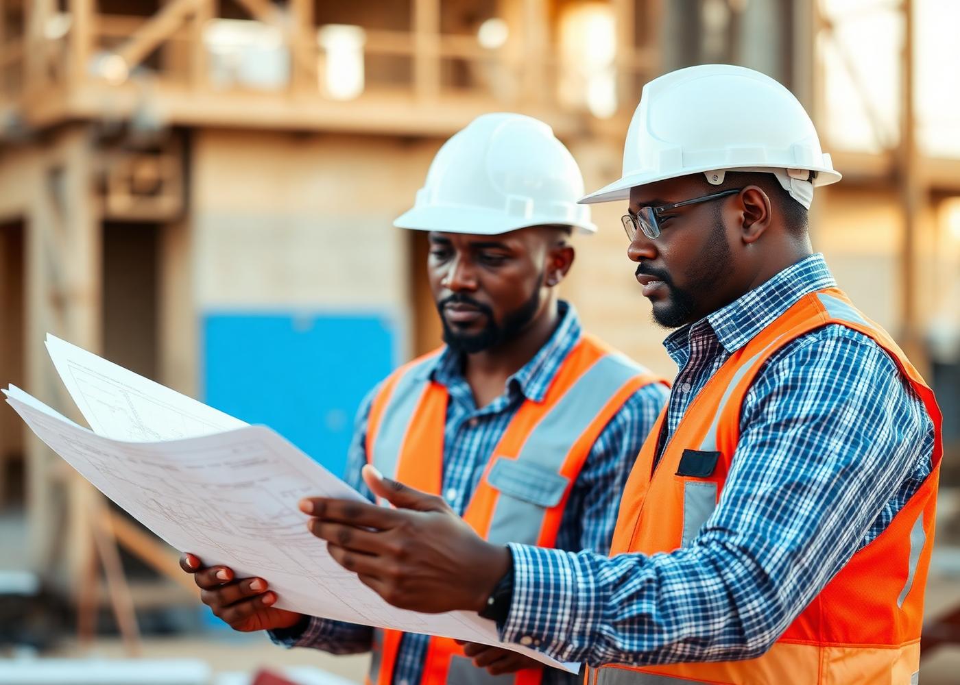 Cornerstone Construction engineers on site